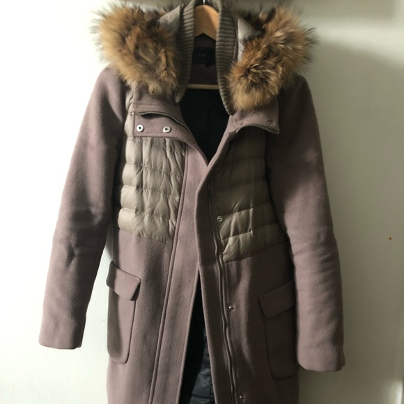 BCBGMAXAZRIA Mixed Media Coat - Picture 3 of 8